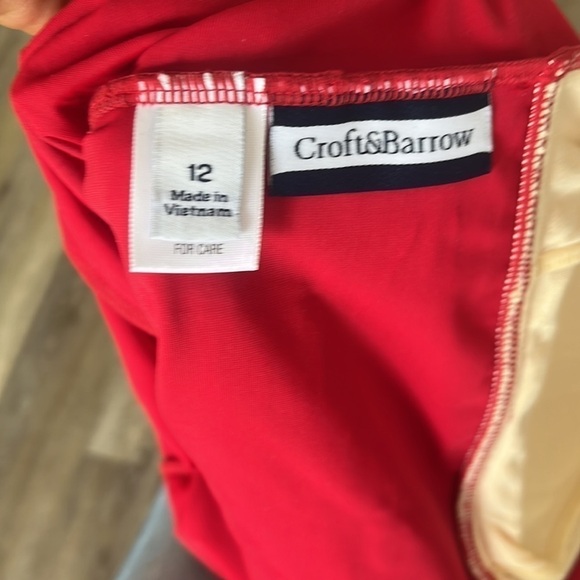 Croft & Barrow Swimsuit one piece slimming ruched size 12 - Picture 4 of 5